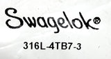 Swagelok 316L-4TB7-3  316 Stainless Steel Tube Butt Weld Union Tee 1/4" OD