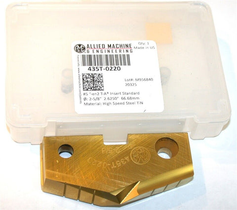 Allied Machine Original T-A 2 5/8" Carbide Spade Drilling Insert 435T-0220 New
