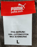 Puma Men's Graphic Charcoal Short Sleeve Shirt Size Large