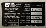 DME CSS15G Temperature Control Module 240 VAC @ 15 Amps