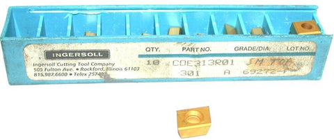 12 New Ingersoll Carbide 78° Parallelogram Milling Inserts CDE313R01 301