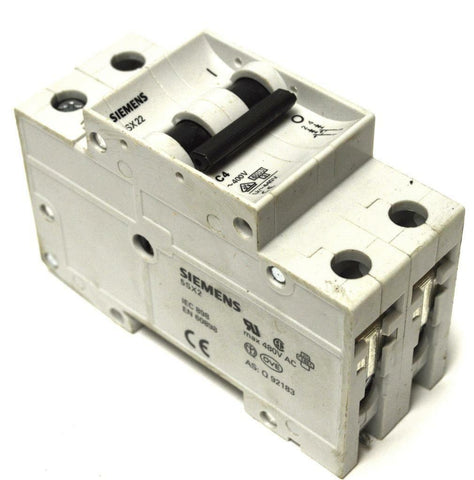 SIEMENS 5SX22 2-POLE CIRCUIT BREAKER 4 AMP 480 VAC