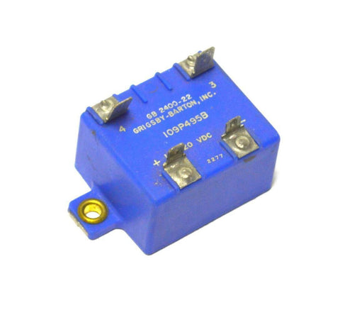 GRIGSBY-BARTON INC. 109P495B SOLID STATE RELAY 20 VDC