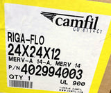 Camfil 402994003 Riga-Flo Air Filter 24" X 24" X 12"