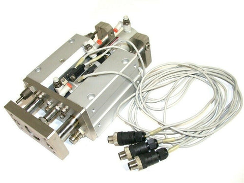 UP TO 4 SMC AIR SLIDES w/ SENSORS 1 1/4" DUAL STROKE MGGLB32-20+10-H7A2L3