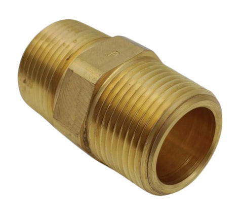 Lot of (2) Parker 1" NPT Brass Compression Air Brake Hose End 1-1/4" Tube