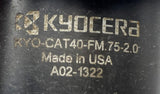 Kyocera CAT40-FM.75-2.0 Facemill Holder W/ MEW2000R-10-5T Facemill Cutter 1-3/4"