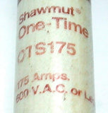 GOULD SHAWMUT  OTS175  ONE-TIME FUSE 175 AMP 250 VAC