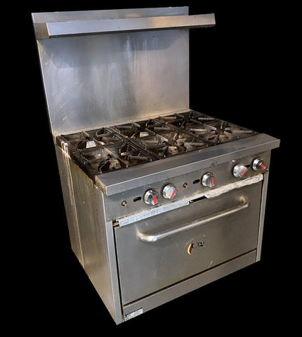 CPG 351S36N 36" Gas Range Stove w/ Oven 6 Burner 210,000 BTU S36-N