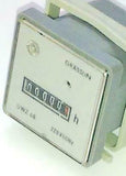 New Grasslin  UWZ 48  Panel Mount Hour Meter 220 VAC 60 HZ
