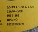 Norton 32A46-KVBE Grinding Wheel 5/3-3/4" x 1-3/4" x 1-1/4" 8120 RPM