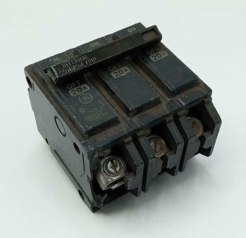 General Electric THQB3120 3 Pole Circuit Breaker 20A 240VAC
