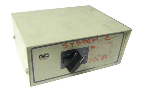 GC DATA TRANSFER SWITCH 4 CHANNEL(A, B, C, D) 4 PORT 25 PIN ANPD F MODEL 45-2005