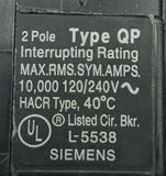 Siemens Q240 2 Pole Circuit Breaker 40A 120/240VAC 60HZ