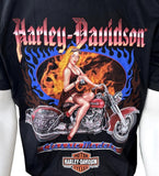 Harley Davidson Motorcycles Men's Classic Models Woman Graphic Shirt Size Large