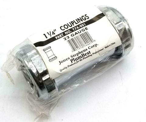 Jones Stephens T74-001 1-1/4" Coupling 22 Gauge