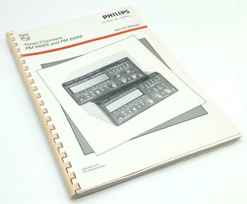 Philips PM 6665 & 6666 Timer/Counter Service Manual