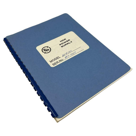 Electronic Measurements Model 60-4-100 HCR Power Supply Operation Manual