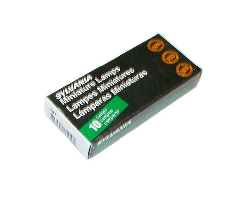 NEW BOX OF 10 SYLVANIA MINIATURE LAMPS  MODEL 757