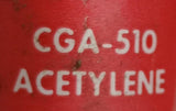 Prest-O-Lite R-22-16-510A Single Stage CGA-510 Acetylene Gas Pressure Regulator