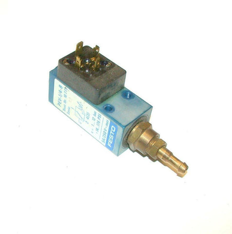 FESTO  PEV-1/4-B  PRESSURE SWITCH 1-12 BAR 14-176 PSI  5 AMP 250 VAC