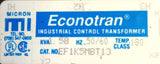 Micron Econotran EF1K5MBT13 Industrial Control Transformer 50KVA 50/60HZ 180°F