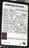 Giddings & Lewis  HSM307 B90  AC Servo Motor 0.35 KW  1/2 HP