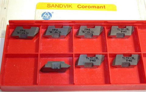 Lot of 7 New Sandvik Top Lok Threading Carbide Inserts TLTF-3L P40