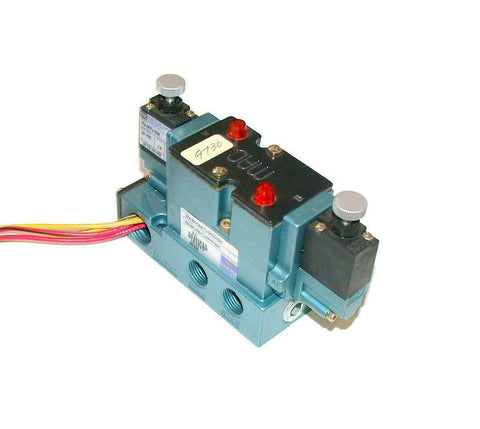 New Mac  82A-BC-CAA-TU-DFF6-3DK  Solenoid Valve W/Manifold  24 VDC 2.4 Watts