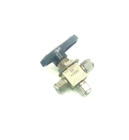 Whitey  SS-41XS2  Stainless Steel Ball Valve 1/8" Tubing (NEEDS FERRULES)