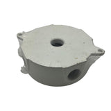 Hubbell Bell Outdoor 5361-1 Metal Outlet Box Wet Locations White 5 Holes 1/2"