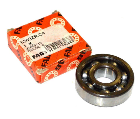 NEW FAG 6303ZR.C4 DEEP GROOVE BALL BEARING 17 MM X 47 MM X 14 MM (9 AVAILABLE)