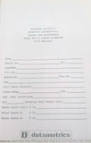Datametrics Model 800-LV Linear Flowmeter Operating Instruction Manual