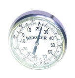 New Weksler Dial Thermometer 1/4 NPT 2" Face -40-160 F & -40-70 C