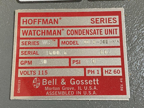 Bell & Gossett Watchman Seal Kit Hoffman - Replacement Seal Kit For Pumps