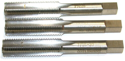Lot of 3 New Besly 7/16"-20 GH2 STI 4-Flute High Speed Steel Bottom Taps 15833