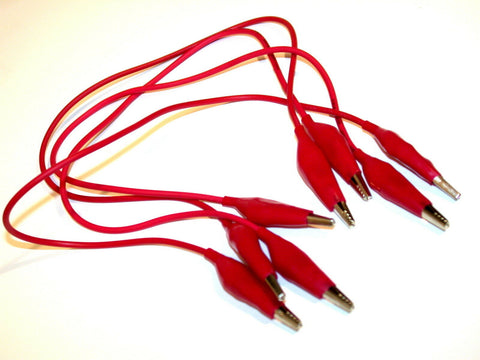 4 NEW SETS OF 14" ALLIGATOR CLIPS W/ LEADS