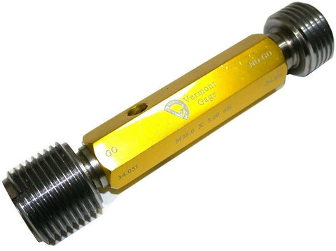 VERMONT DOUBLE END GO -NO GO THREAD PLUG GAGE M36.0 X 3.00 6H