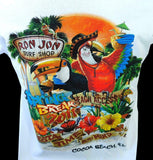 Anvil Men's Ron Jon Surf Shop Spring Break 2011 Cocoa Beach White Shirt Size L