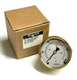NoShok 25-310-2000 Liquid Filled Pressure Gauge 2000 PSI 1/4" NPT Back Mount