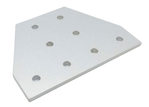 80/20 4355 15 Series 8 Hole Tee Flat Aluminum Plate