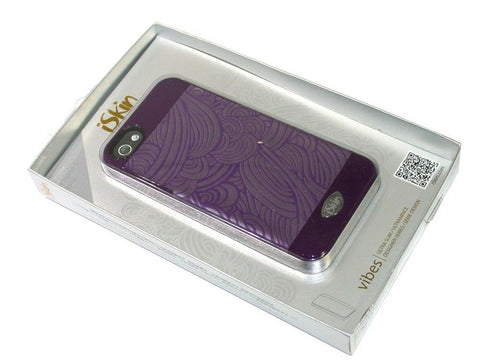 New iSkin SWIPH5-PE3 Vibes Purple Swirl Case for iPhone 5 - FREE SHIPPING