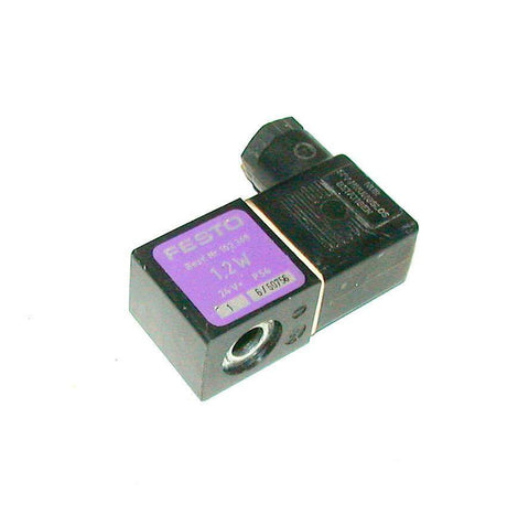 FESTO  102368  SOLENOID VALVE COIL W/PLUG 24 V 1.2 WATTS