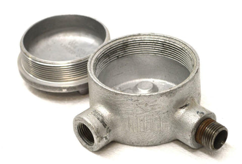 Crouse Hinds 0101639  Conduit Outlet Box 1/2" HUB w/ 3" Cover