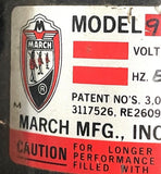 March 979-002-10 Centrifugal Pump 230V 50/60HZ 0.75A 2700/3200 RPM 1/12 HP