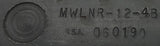 Valenite MWLNR-12-4B Square Shank Indexable Tool Holder 3/4" Shank 4-3/8" OAL