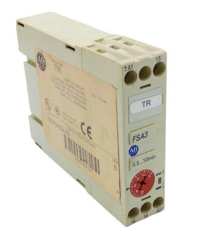 Allen-Bradley 700-FSA3GU23 Ser. B Timing Relay On-Delay 8A 24-240VAC 24-48VDC