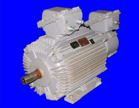 VERY NICE MITSUBISHI 7 HP FLAME PROOF INDUCTION MOTOR 180 VOLTS MODEL XE-E