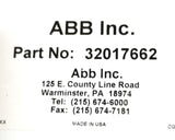 ABB Abbott Instrumentation 32017662 Chart Recorder Paper - 100 Chart Per Box
