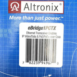 Altronix eBridge1PCTX Ethernet Transceiver IP Video/Data & PoE/PoE+ Over Coax